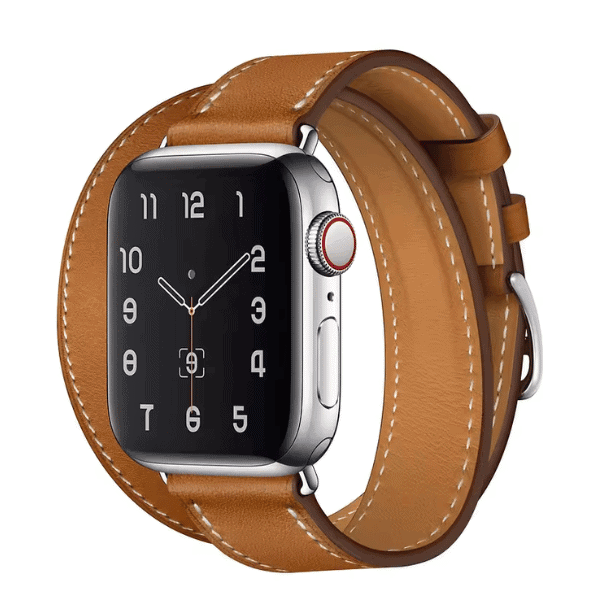DOUBLE TOUR GENUINE LEATHER APPLE WATCH BAND 42/44/45/49MM CLEOPATRA -