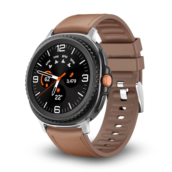Silicone Band for Samsung Galaxy Watch 8 -Light Brown