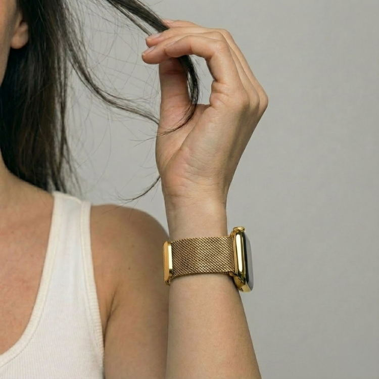 Magnetic Metal Band for Apple Watch 40/41/42mm -Gold