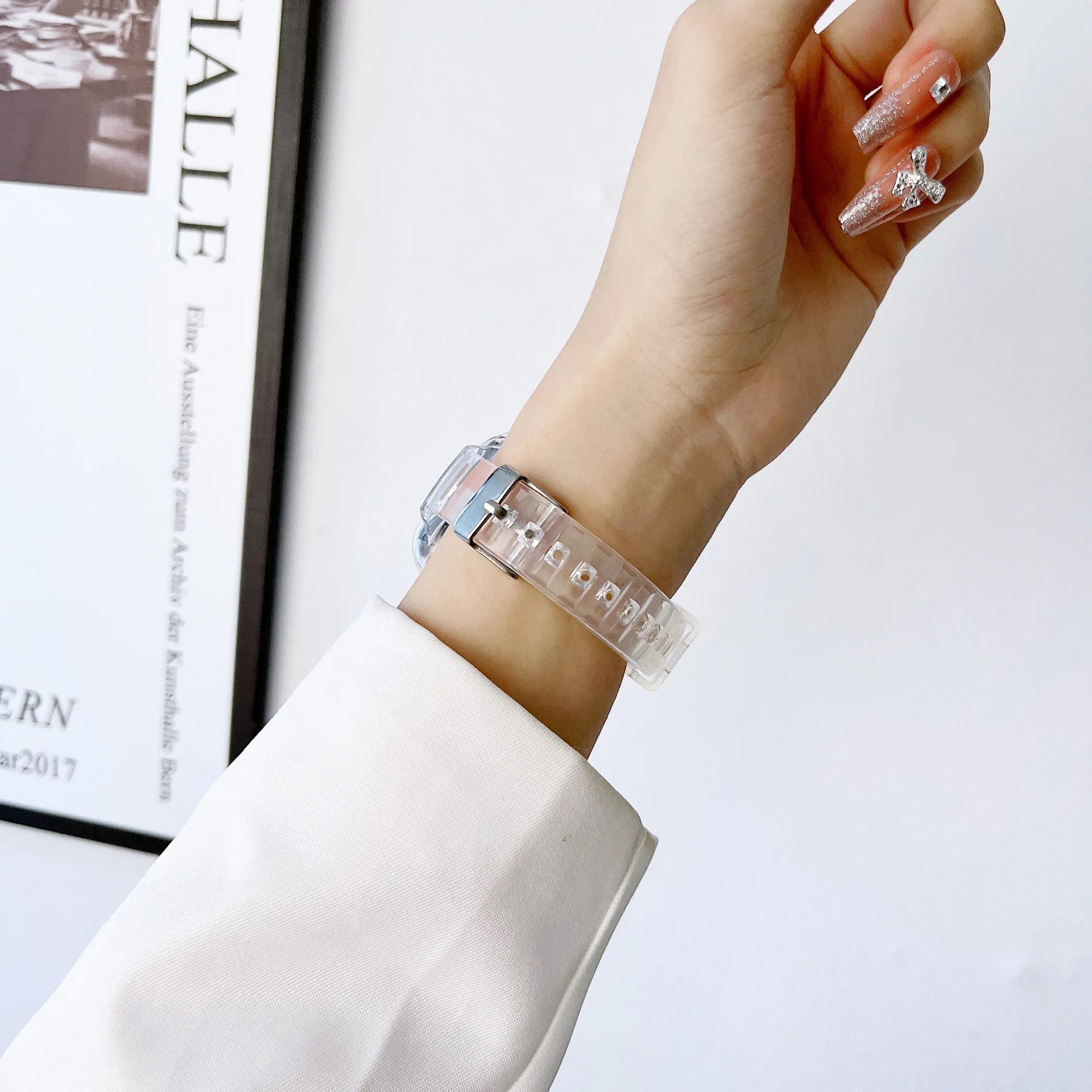 Apple Watch Full Case Silicone Band 40mm 41mm Voca -Clear