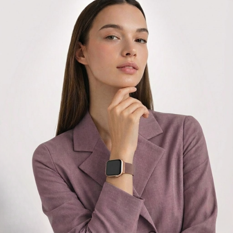 Magnetic Metal Band for Apple Watch 40/41/42mm -Pink