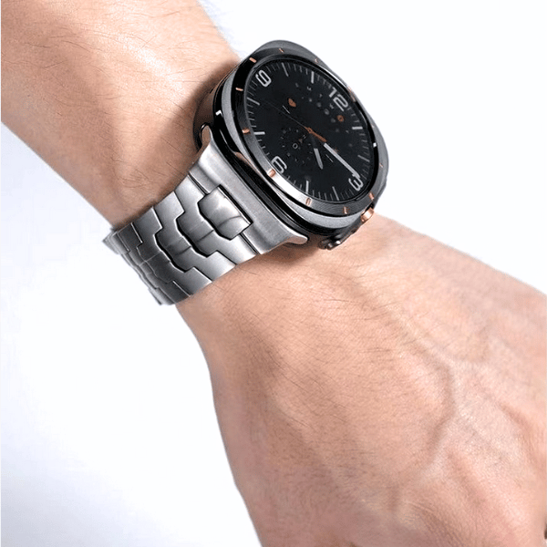 Stainless Steel Link Band for Samsung Galaxy Watch 7 Ultra 47mm -Silver