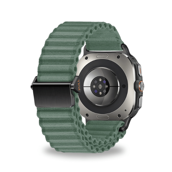 Outdoor Nylon Strap for Samsung Galaxy Watch Ultra 47mm -Green