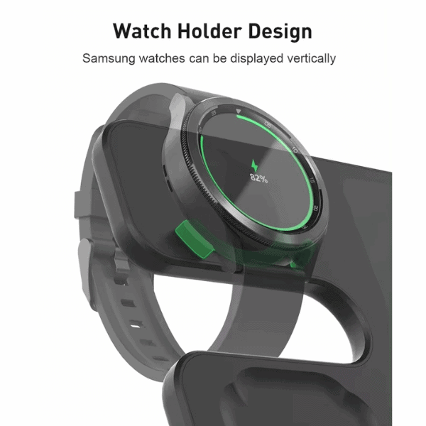3-in-1 Desktop Wireless Charger for All Galaxy Devices: Phone, Earbuds & Galaxy Watch