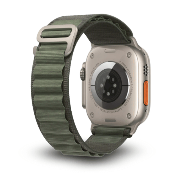 Alpine Loop Apple Watch Nylon Woven Sport Strap 44/45/46/49mm Hunter -Green