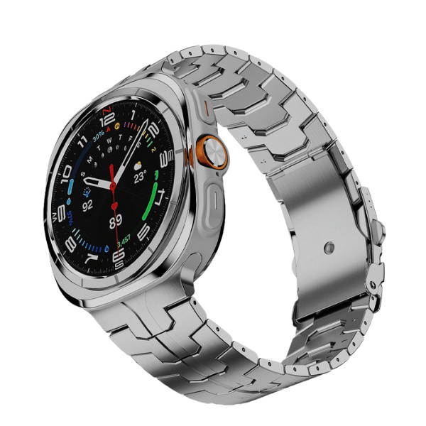 Stainless Steel Link Band for Samsung Galaxy Watch 7 Ultra 47mm -Silver