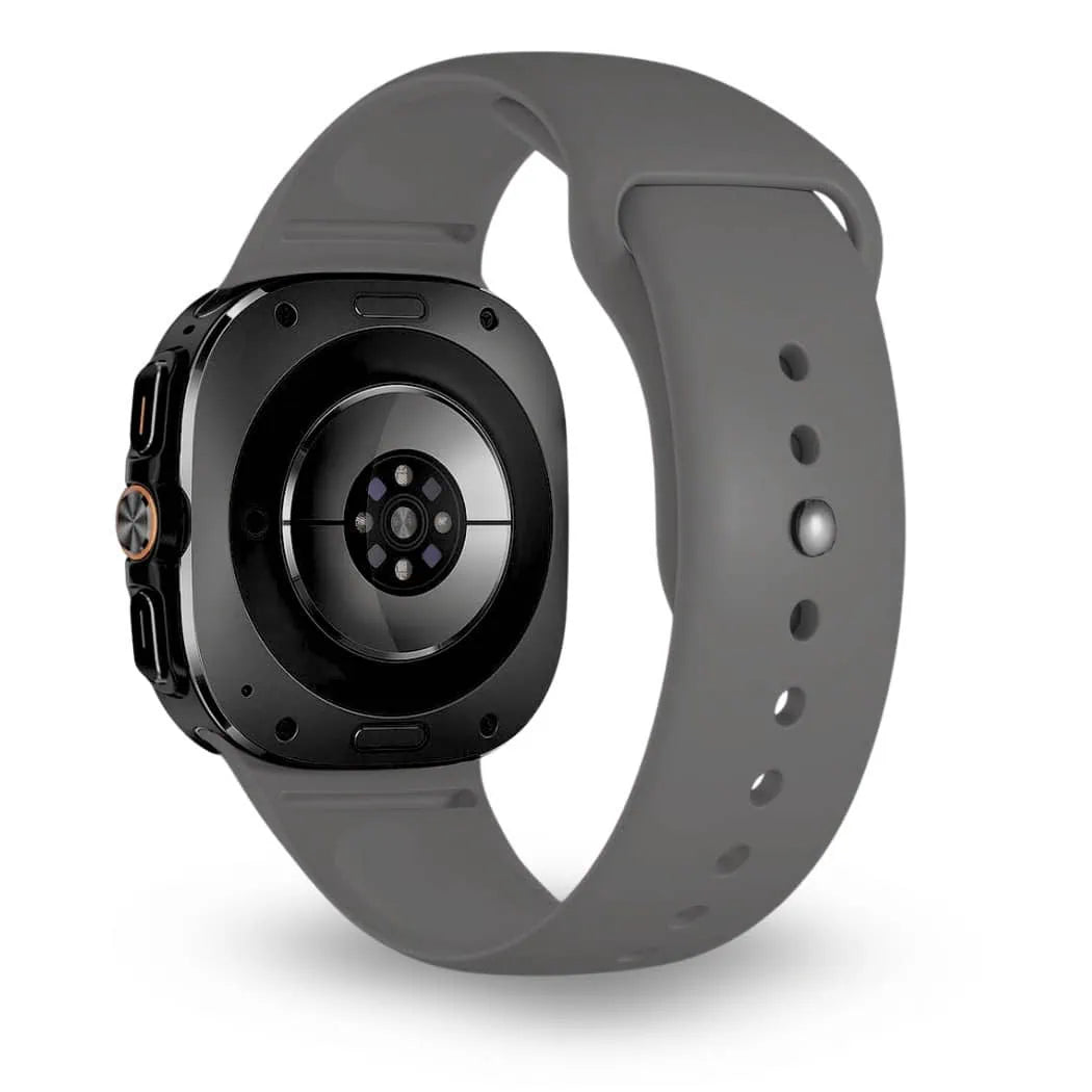 Silicone Sport Band for Samsung Galaxy Watch 8 -Dark -Gray
