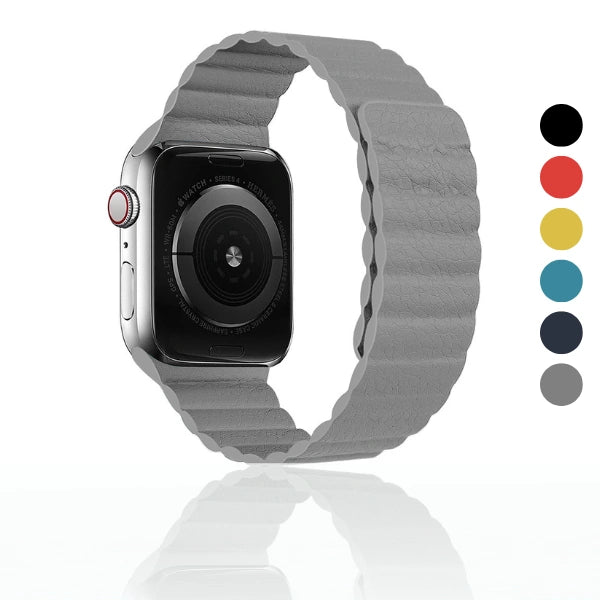 Magnetic link vegan Leather Series Apple Watch Band-Vega
