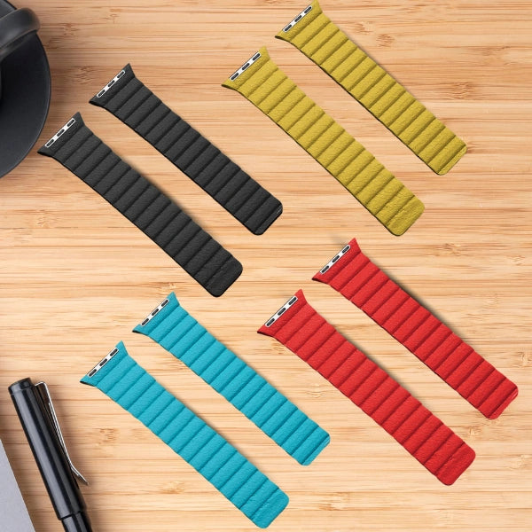 Magnetic link vegan Leather Series Apple Watch Band-Vega