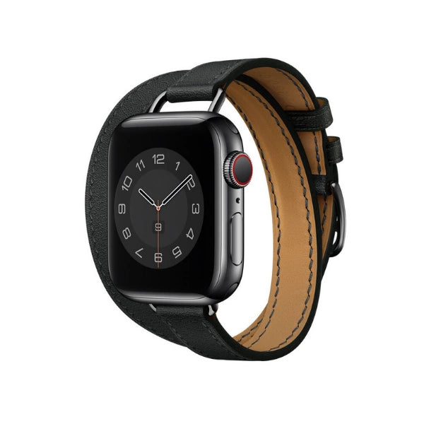 Slim Double Tour Genuine Leather Series Apple Watch Band-Cleopatra