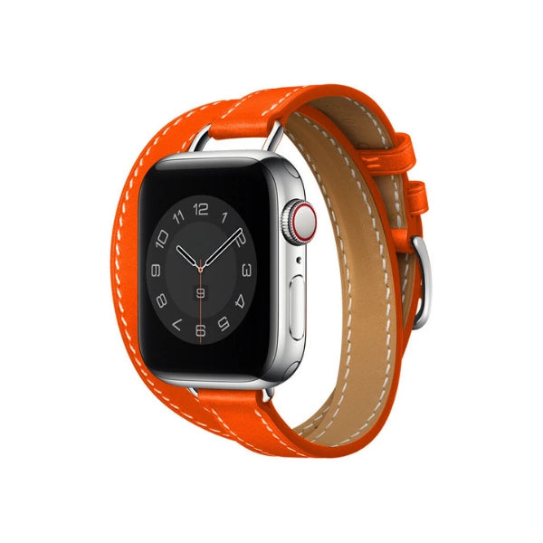 Slim Double Tour Genuine Leather Series Apple Watch Band-Cleopatra
