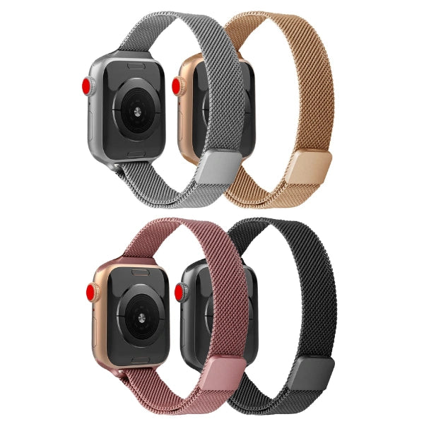 Milanese Slim Stainless Steel Band Magnet Series Apple Watch-Sarafina
