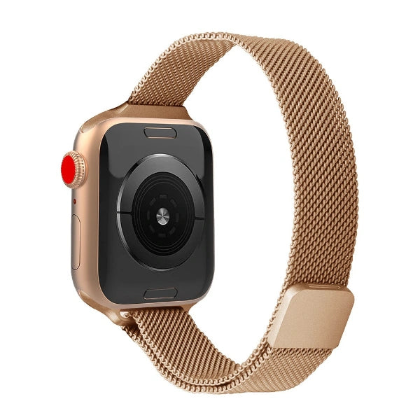 Milanese Slim Stainless Steel Band Magnet Series Apple Watch-Sarafina