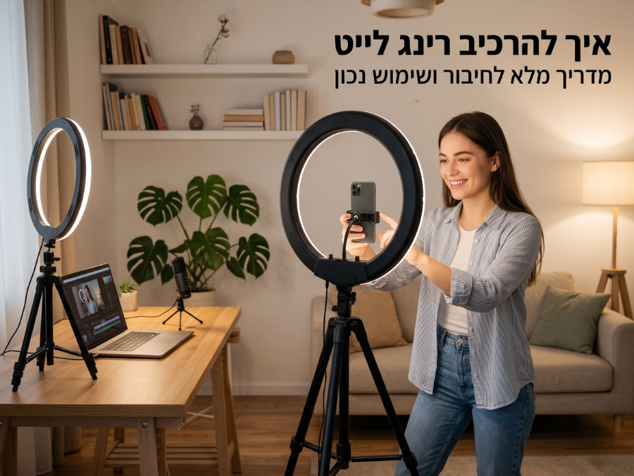 איך להרכיב רינג לייט: מדריך מלא לחיבור ושימוש נכון