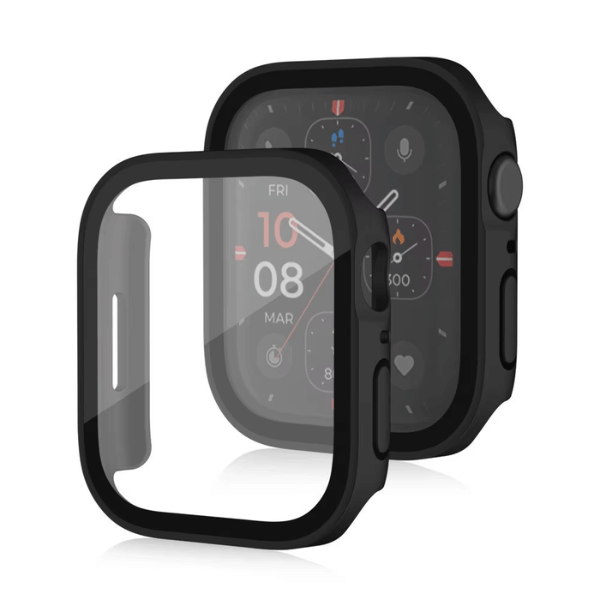 Waterproof Protective Cover for Apple Watch Series 10 42mm Square -Black