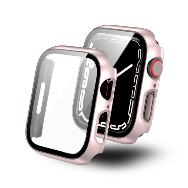 Apple Watch 45mm PC All Around Screen Protector Case -Rose Pink