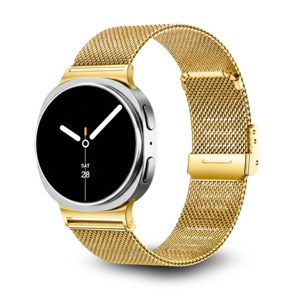 Stainless Steel Link Band for Samsung Galaxy Watch 8 -Gold
