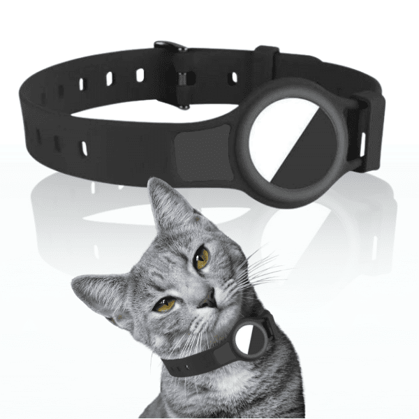 Silicone Collar for Cats with AirTag Holder