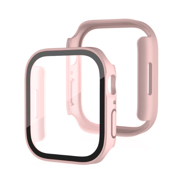 Waterproof Protective Cover for Apple Watch Series 10 42mm Square -Pink