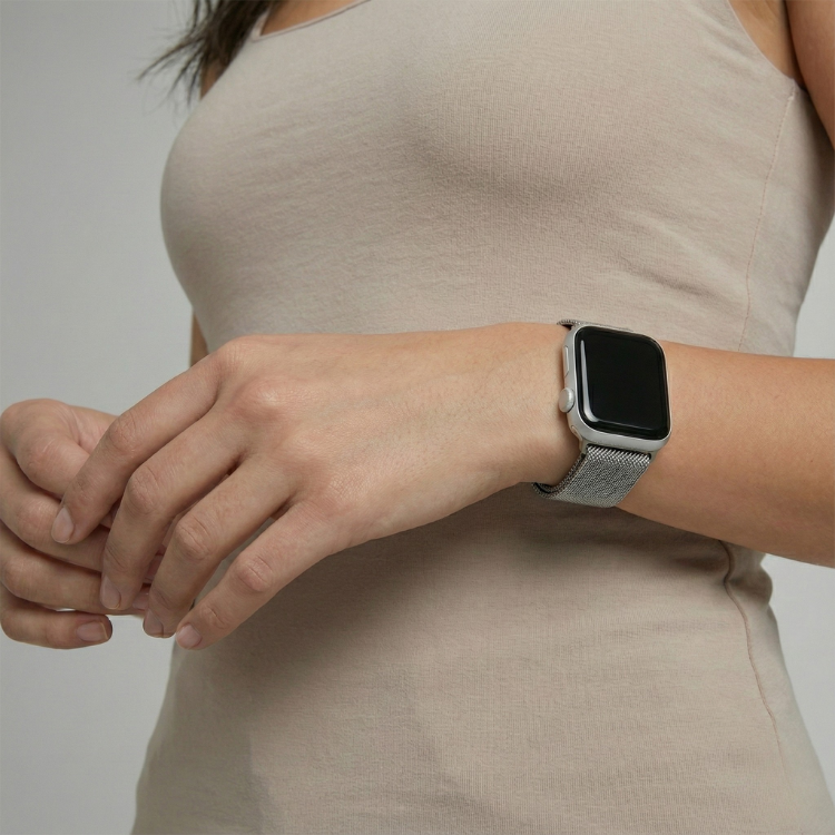 Magnetic Metal Band for Apple Watch  40/41/42mm -Silver