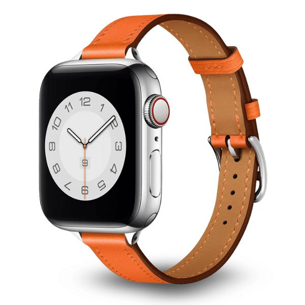 Cleopatra Double Tour Slim Genuine Leather Band for Apple Watch 40/41/42mm –Brown