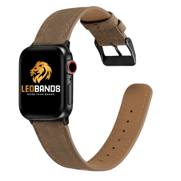 Rally Leather Apple Watch Band 42/44/45/49mm Cubby -Haki