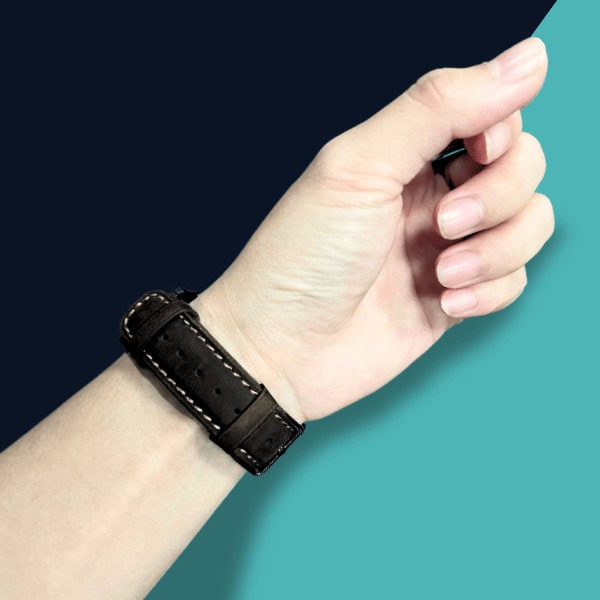 Genuine Leather Band for Apple Watch 40/41/42mm -Black