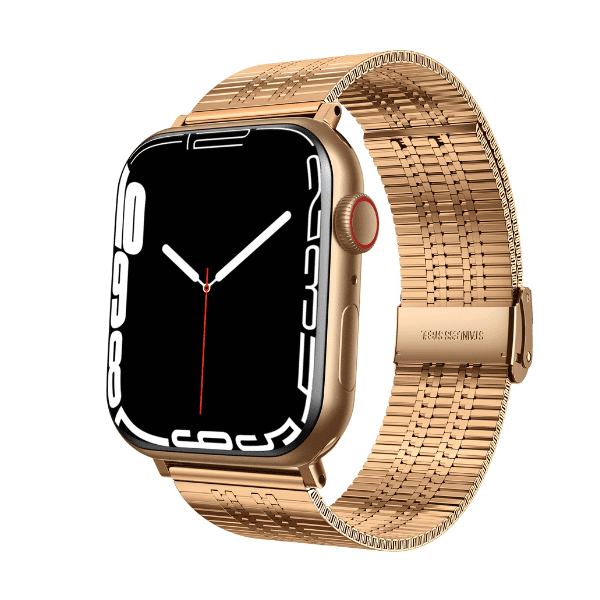 Five link mesh Milanese Series Apple Watch band 42/44/45/49mm Ozzie -Rose Gold