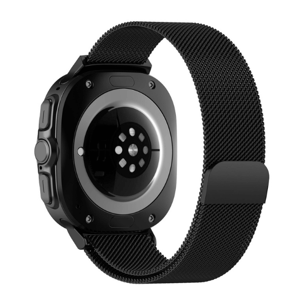Milanese Loop Band for Samsung Galaxy Watch Ultra Stainless Steel Magnetic -Black