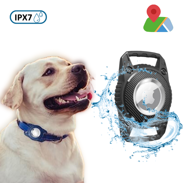 Waterproof IPX7 AirTag Dog Collar Case Water Resistant Holder