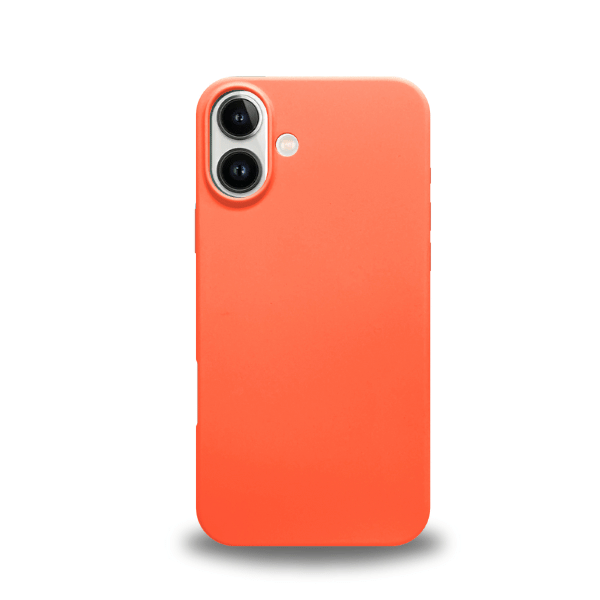 silicone iPhone 16 Plus case Velox -Orange