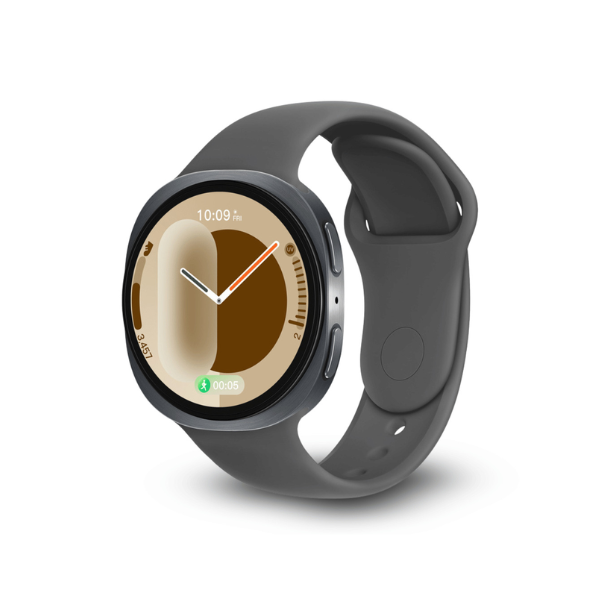 Silicone Sport Band for Samsung Galaxy Watch 8 -Dark -Gray