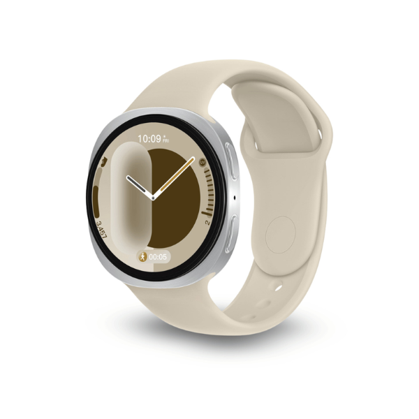 Silicone Sport Band for Samsung Galaxy Watch 8 -Cream