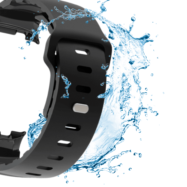 Silicone Band for Samsung Galaxy Watch 8 Premium FKM Fluorine -Black