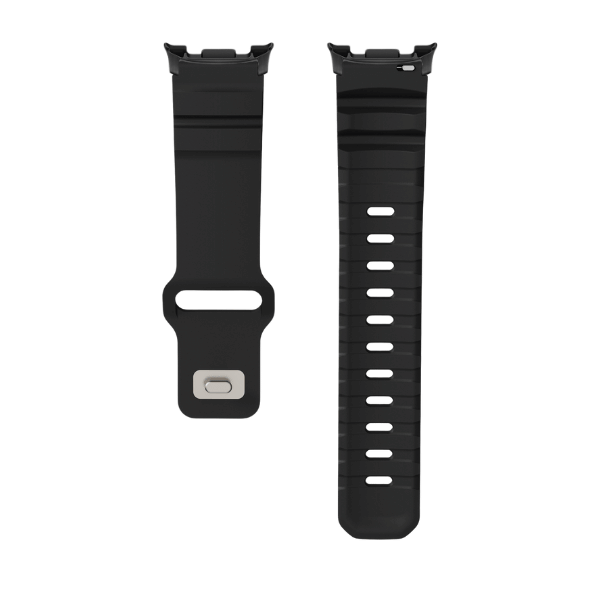 Silicone Band for Samsung Galaxy Watch 8 Premium FKM Fluorine -Black