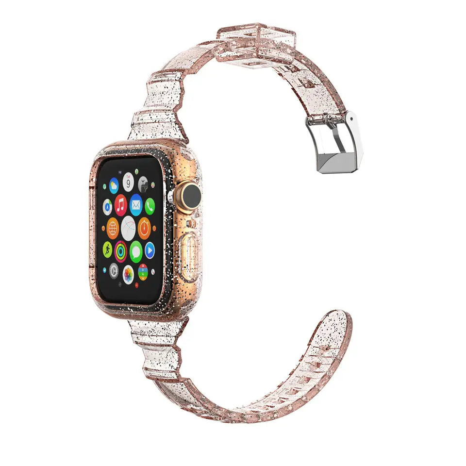 Apple Watch Full Case Silicone Band 40mm 41mm Voca -Pink