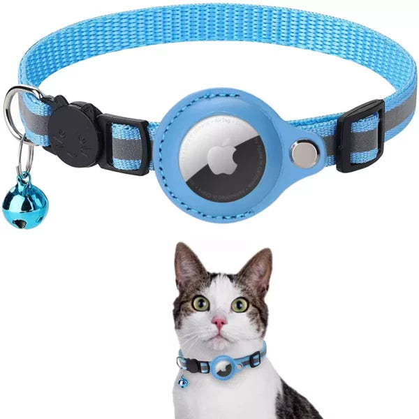 Apple Airtag Cat Collar tracker -Blue