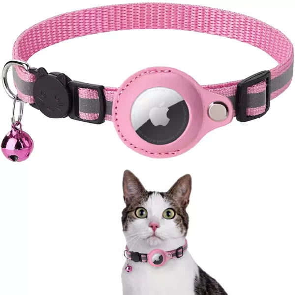 Apple Airtag Cat Collar tracker -Pink