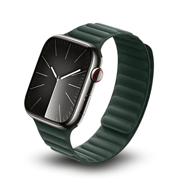 FineWoven Fabric Strap 44/45/46/49mm Magnetic Apple watch band by Hoco AS100 -Green