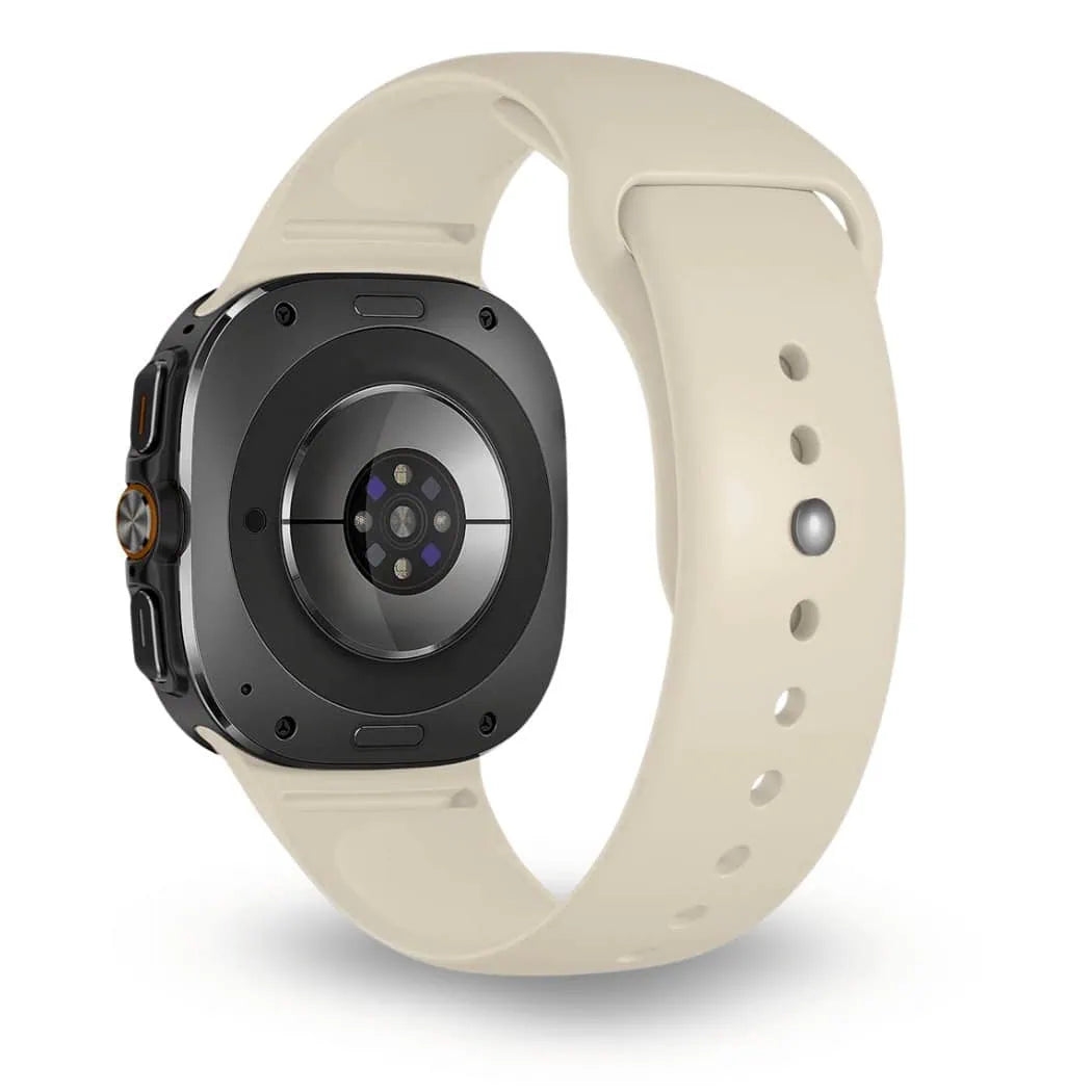 Silicone Sport Band for Samsung Galaxy Watch 8 -Cream