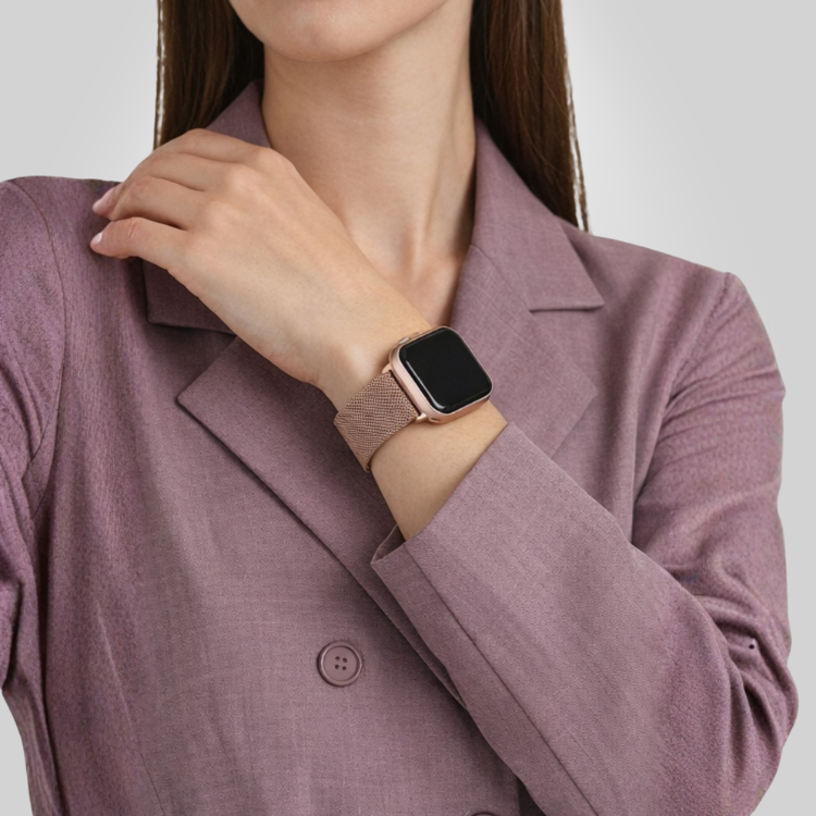 Magnetic Metal Band for Apple Watch  44/45/46/49mm -Rose Gold