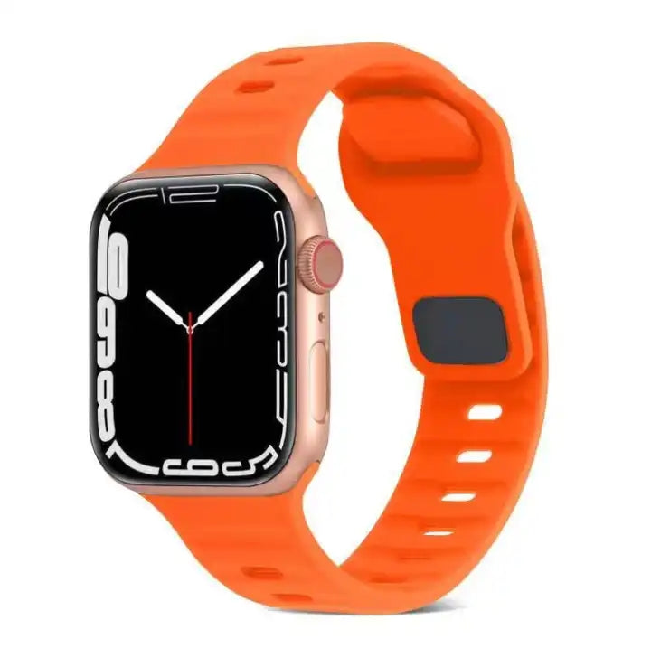 Sport Rubber Band For Series Apple Watch Band Black Pin-Furry