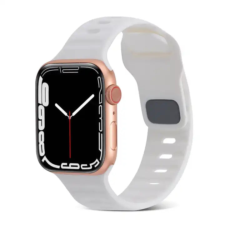 Sport Rubber Band For Series Apple Watch Band Black Pin-Furry